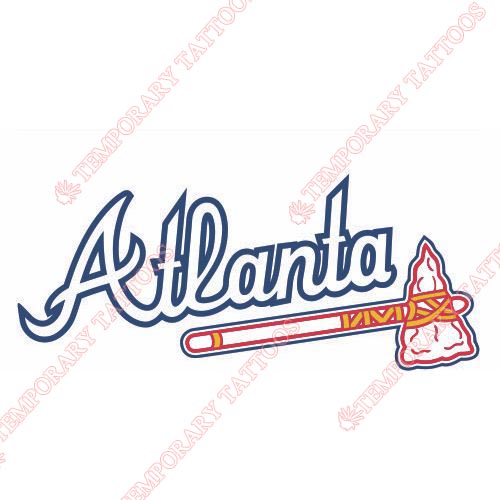 Atlanta Braves Customize Temporary Tattoos Stickers NO.1395